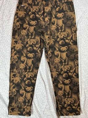 Teddy Fresh Black & Brown Teddy Bear Print Pants